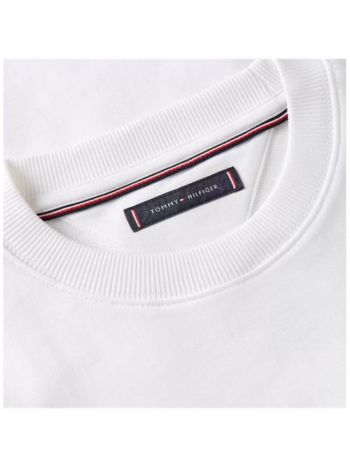 Tommy Hilfiger felpa bianca garzata TOMMY HILFIGER | MW0MW37237YBR